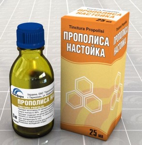 Прополис эффективно снимает отек и обеззараживает.