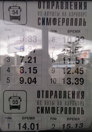 Добраться из симферополя в ялту
