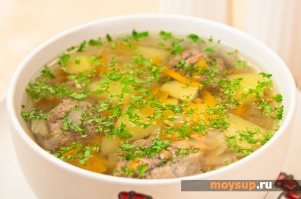 Суп с фрикадельками
