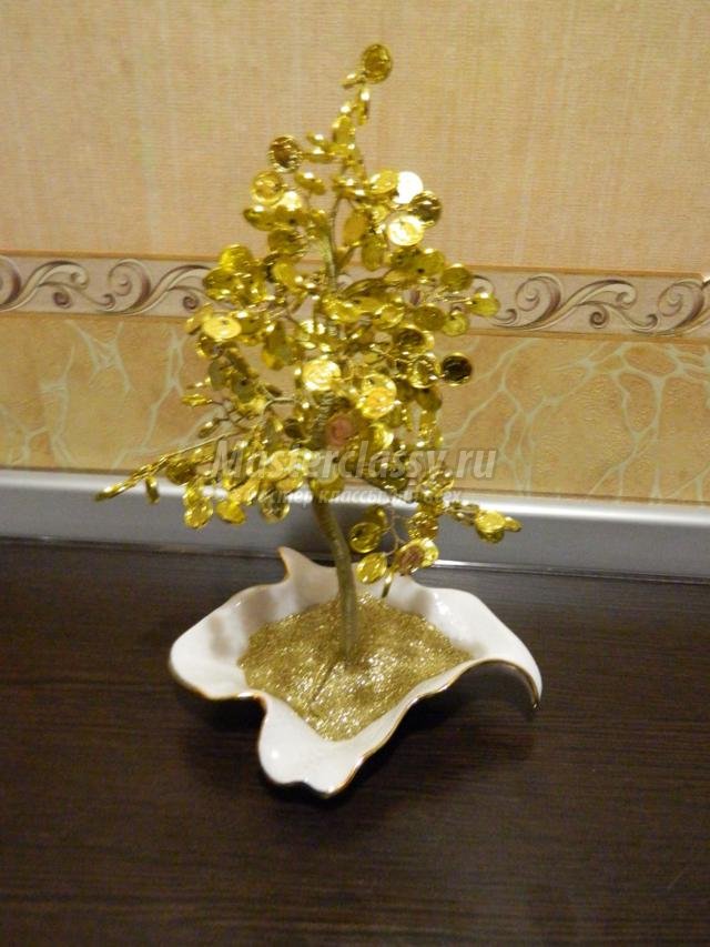 денежное дерево из монеток своими руками